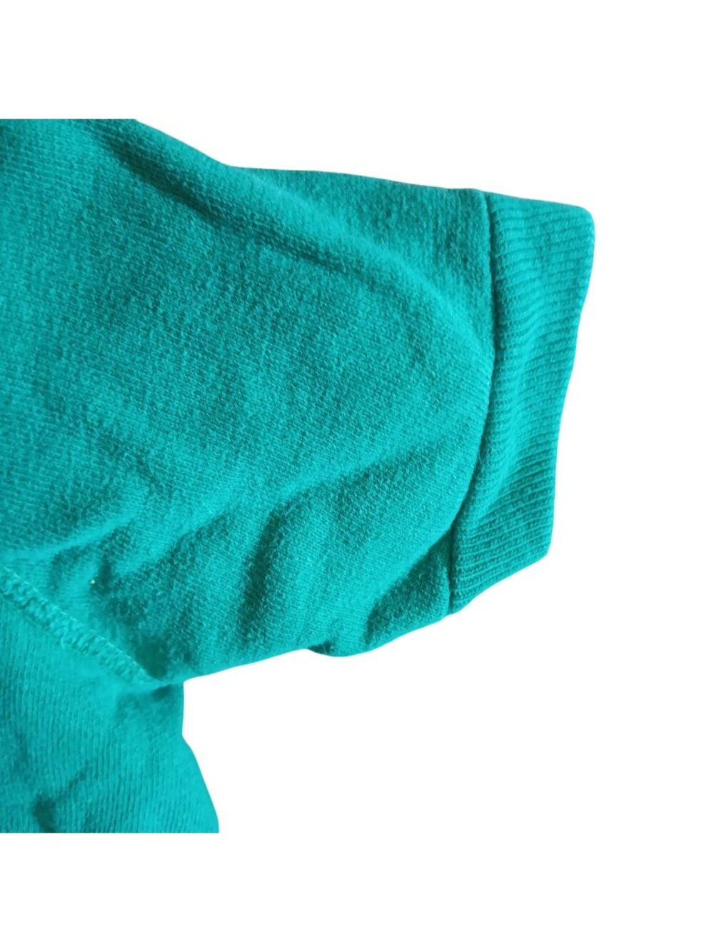 3T Vintage Sweat Shirt Boys Girls 1960's Cotton Teal Green Short-Sleeve T-shirt